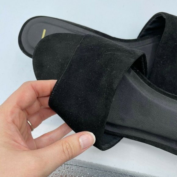 Lulus Black Open Toe Slip On Block Heel Mule 9 - Picture 3 of 8